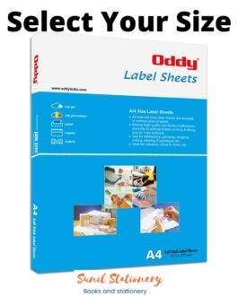 Oddy A4 Self Stick Paper Label For Laser, Inkjet & Copiers Different Sizes