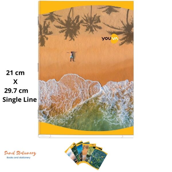Navneet Youva | Soft Bound | Long Book | 21 cm X 29.7 cm | Single Line | 276 Pages | Pack of 6-Sunil Stationery