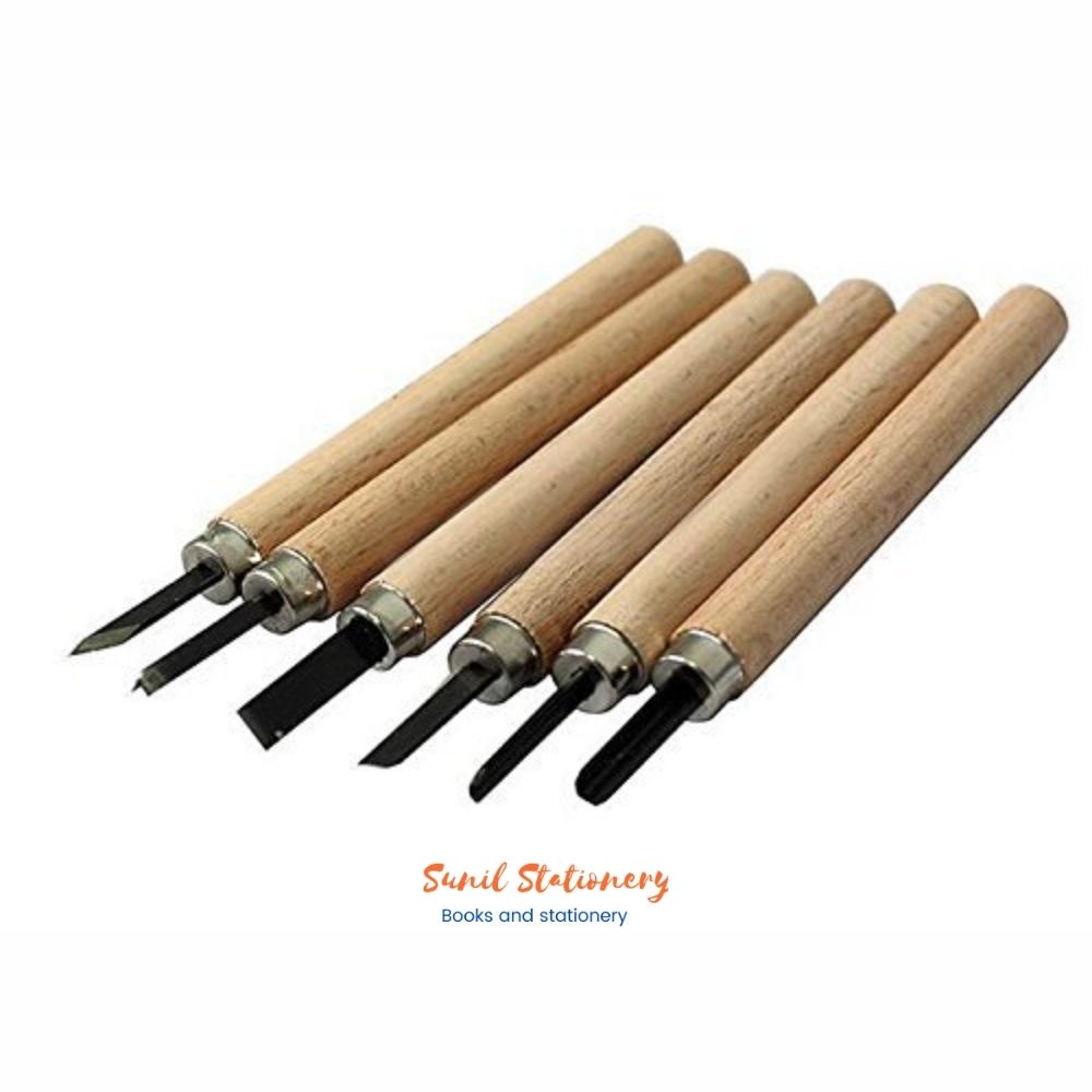 ART Wood Carving Tool Set of 6pcs for Professionals, Carpenters and Hobbyists-sunilstationery.in