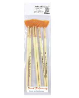 Artstroke Artist Fan Brushes (6 Brush Set)(Synthetic Brush)