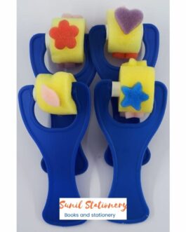 Artist Sponge  Designing Roller (set of 4 roller with plastic handle)