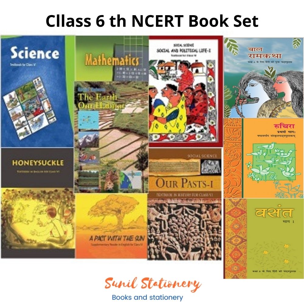 NCERT Books Set Class 6 (English Medium – 10 Binded Books)-sunilstationery.in