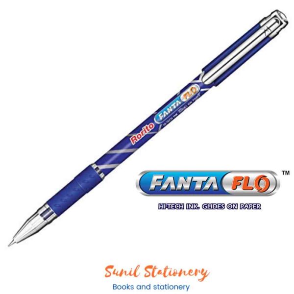 Rorito Fanta Flo Blue Ball Pen (Pack of 20)-sunilstationery.in