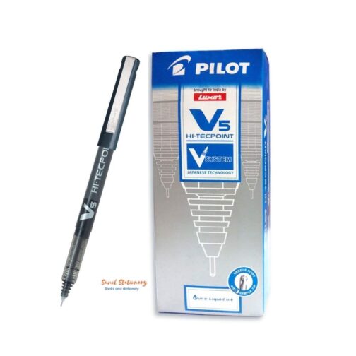 Pilot Hi-Tecpoint V5 Pen, Black (Pack of 12)