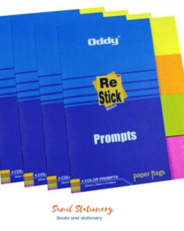 Oddy Re-Stick Paper 19mm x 75mm(Flag stick 4 colours) (Pack Of 10)