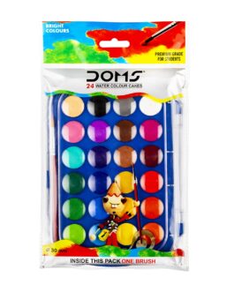 DOMS Water Colour Cake 24 Shades (30 mm)