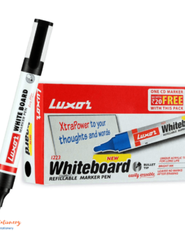 Luxor Refillable White Board Marker-Black-Box of 10
