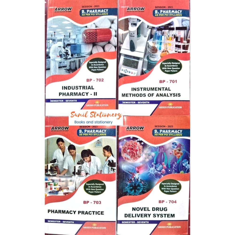 Arrow B.Pharmacy 7-Semester (Set Of 4 Books)
