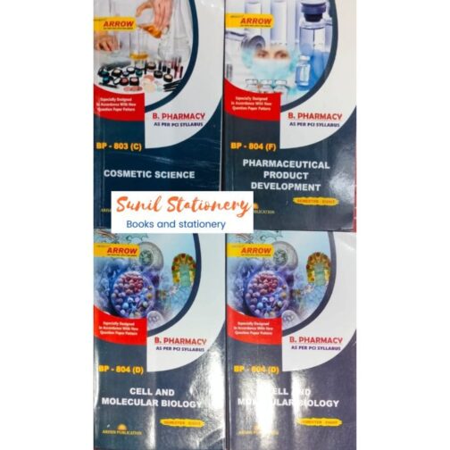 Arrow B.Pharmacy 8 -Semester (Set Of 4 Books)  Arrow B. Pharmacy as per PCI Syllabus.